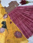 FANCY CHINON SILK DIGITAL PRINT AND EMBROIDERY WORK GOWN WITH DUPATTA FESTIVAL WEAR WHOLESALE PRICE ETHNIC GARMENT (3)