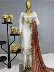 FANCY CHINON SILK EMBROIDERY SEQUENCE WORK TOP PALAZZO WITH DUPATTA CASUAL WEAR WHOLESALE PRICE ETHNIC GARMENT (3)