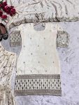 FANCY CHINON SILK EMBROIDERY SEQUENCE WORK TOP SHARARA WITH DUPATTA PARTY WEAR WHOLESALE PRICE ETHNIC GARMENT (4)