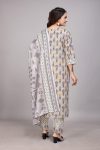 FANCY COTTON BLEND FOIL PRINTED TOP BOTTOM WITH DUPATTA PARTY WEAR WHOLESALE PRICE ETHNIC GARMENT (4)