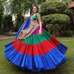 FANCY COTTON EMBROIDERY SEQUENCE WORK LEHENGA CHOLI WITH DUPATTA FESTIVAL WEAR WHOLESALE PRICE ETHNIC GARMENT (2)