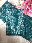 FANCY COTTON HAND WORK TOP PANT WITH DUPATTA OFFICE WEAR WHOLESALE PRICE ETHNIC GARMENT (8)