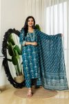 FANCY COTTON HAND WORK TOP PANT WITH DUPATTA OFFICE WEAR WHOLESALE PRICE ETHNIC GARMENT (8)