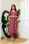 FANCY COTTON HAND WORK TOP PANT WITH DUPATTA OFFICE WEAR WHOLESALE PRICE ETHNIC GARMENT (5)