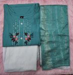 FANCY COTTON THREAD WORK TOP PANT WITH DUPATTA CASUAL WEAR WHOLESALE PRICE ETHNIC GARMENT (6)