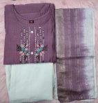 FANCY COTTON THREAD WORK TOP PANT WITH DUPATTA CASUAL WEAR WHOLESALE PRICE ETHNIC GARMENT (12)