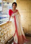 FANCY COTTON WEAVING JACQUARD BORDER WORK SAREE WITH UNSTITCHED BLOUSE FESTIVAL WEAR WHOLESALE PRICE ETHNIC GARMENT (52)