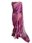 FANCY DOLA SILK PRINT WORK SAREE WITH UNSTITCED BLOUSE FESTIVAL WEAR WHOLESALE PRICE ETHNIC GARMENT (5)