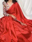 FANCY-GADHWAL-CHEX-ARCA-WORK-SAREE-WITH-UNSTICTHED-BLOUSE-PARTY-WEAR-WHOLESALE-PRICE-ETHNIC-GARMENT-1.jpeg