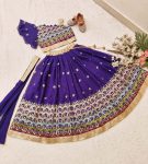 FANCY GEORGETTE EMBROIDERY SEQUENCE WORK KID’S LEHENGA CHOLI WITH DUPATTA PARTY WEAR WHOLESALE PRICE ETHNIC GARMENT (4)