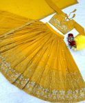 FANCY GEORGETTE EMBROIDERY SEQUENCE WORK LEHENGA CHOLI WITH DUPATTA FESTIVAL WEAR WHOLESALE PRICE ETHNIC GARMENT (9)