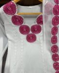 FANCY GEORGETTE EMBROIDERY THRAD SEQUENCE WORK TOP PANT WITH DUPATTA CASUAL WEAR WHOLESALE PRICE ETHNIC GARMENT (1)