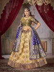 FANCY JACQUARD SILK WEAVING WORK LEHENGA CHOLI WITH DUPATTA PARTY WEAR WHOLESALE PRICE ETHNIC GARMENT (3)