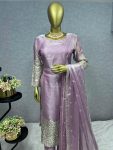 FANCY JIMMY CHOO EMBROIDERY SEQUENCE WORK KURTI PANT WITH DUPATTA PARTY WEAR WHOLESALE PRICE ETHNIC GARMENT (3)