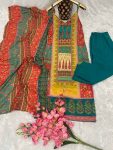 FANCY MUSLIN DIGITAL PRINT TOP BOTTOM WITH DUPATTA FESTIVAL WEAR WHOLESALE PRICE ETHNIC GARMENT (4)