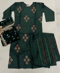 FANCY RAYON EMBROIDERY WORK TOP PALAZZO WITH DUPATTA CASUAL WEAR WHOLESALE PRICE ETHNIC GARMENT (5)