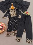 FANCY RAYON FOIL PRINT WORK TOP PANT WITH DUPATTA PARTY WEAR WHOLESALE PRICE ETHNIC GARMENT (6)