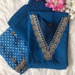 FANCY ROMAN SILK EMBROIDERY SEQUENCE WORK TOP BOTTOM WITH DUPATTA PARTY WEAR WHOLESALE PRICE ETHNIC GARMENT (2)