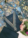 FANCY SILK SEQUENCE WITH EMBROIDERY WORK TOP BOTTOM WITH DUPATTA DAILY WEAR WHOLESALE PRICE ETHNIC GARMENT (13)