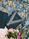 FANCY SILK SEQUENCE WITH EMBROIDERY WORK TOP BOTTOM WITH DUPATTA DAILY WEAR WHOLESALE PRICE ETHNIC GARMENT (13)