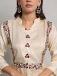 FANCY SOUTH SILK THREAD WORK TOP BOTTOM WITH DUPATTA PARTY WEAR WHOLESALE PRICE ETHNIC GARMENT (8)