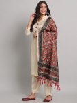 FANCY SOUTH SILK THREAD WORK TOP BOTTOM WITH DUPATTA PARTY WEAR WHOLESALE PRICE ETHNIC GARMENT (8)