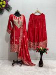 FASHIONABLE CHINON CHAIN SEQUENCE WORK TOP PALAZZO WITH DUPATTA FESTIVAL WEAR WHOLESALE PRICE ETHNIC GARMENT (3)