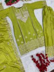FASHIONABLE CHINON CHAIN SEQUENCE WORK TOP PALAZZO WITH DUPATTA FESTIVAL WEAR WHOLESALE PRICE ETHNIC GARMENT (4)