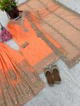 FASHIONABLE CHINON EMBROIDERY SEQUENCE WORK TOP SHARARA WITH DUPATTA PARTY WEAR WHOLESALE PRICE ETHNIC GARMENT (6)