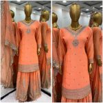 FASHIONABLE CHINON EMBROIDERY SEQUENCE WORK TOP SHARARA WITH DUPATTA PARTY WEAR WHOLESALE PRICE ETHNIC GARMENT (6)