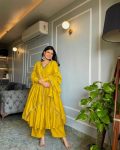 FASHIONABLE CHINON EMBROIDERY WORK ALIA CUT GOWN PALAZZO WITH DUPATTA PARTY WEAR WHOLESALE PRICE ETHNIC GARMENT (15)
