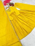 FASHIONABLE CHINON EMBROIDERY WORK ALIA CUT GOWN PALAZZO WITH DUPATTA PARTY WEAR WHOLESALE PRICE ETHNIC GARMENT (15)