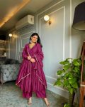 FASHIONABLE CHINON EMBROIDERY WORK ALIA CUT GOWN PALAZZO WITH DUPATTA PARTY WEAR WHOLESALE PRICE ETHNIC GARMENT (1)
