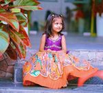 FASHIONABLE GEORGETTE EMBROIDERY CRUSH WORK KID’S LEHENGA WITH CHOLI PARTY WEAR WHOLESALE PRICE ETHNIC GARMENT (9)