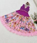 FASHIONABLE GEORGETTE EMBROIDERY CRUSH WORK KID’S LEHENGA WITH CHOLI PARTY WEAR WHOLESALE PRICE ETHNIC GARMENT (12)