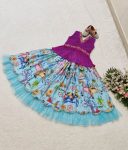 FASHIONABLE GEORGETTE EMBROIDERY CRUSH WORK KID’S LEHENGA WITH CHOLI PARTY WEAR WHOLESALE PRICE ETHNIC GARMENT (14)