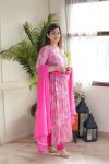 FASHIONABLE GEORGETTE EMBROIDERY PRINTED GOWN BOTTOM WITH DUPATTA PARTY WEAR WHOLESALE PRICE ETHNIC GARMENT (4)