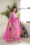 FASHIONABLE GEORGETTE EMBROIDERY PRINTED GOWN BOTTOM WITH DUPATTA PARTY WEAR WHOLESALE PRICE ETHNIC GARMENT (4)