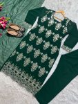 FASHIONABLE GEORGETTE EMBROIDREY SEQUENCE WORK TOP BOTTOM WITH DUPATTA PARTY WEAR WHOLESALE PRICE ETHNIC GARMENT (2)