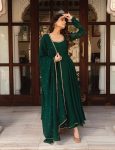 FASHIONABLE GEORGETTE SEQUENCE WORK GOWN WITH DUPATTA PARTY WEAR WHOLESALE PRICE ETHNIC GARMENT (3)