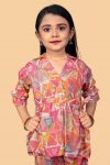 FASHIONABLE RAYON FOIL PRINT KID’S CO-ORD SET PARTY WEAR WHOLESALE PRICE ETHNIC GARMENT (2)