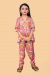 FASHIONABLE RAYON FOIL PRINT KID’S CO-ORD SET PARTY WEAR WHOLESALE PRICE ETHNIC GARMENT (2)