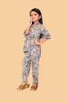 FASHIONABLE RAYON FOIL PRINT KID’S CO-ORD SET PARTY WEAR WHOLESALE PRICE ETHNIC GARMENT (6)