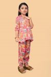 FASHIONABLE RAYON FOIL PRINT KID’S CO-ORD SET PARTY WEAR WHOLESALE PRICE ETHNIC GARMENT (2)