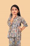 FASHIONABLE RAYON FOIL PRINT KID’S CO-ORD SET PARTY WEAR WHOLESALE PRICE ETHNIC GARMENT (6)