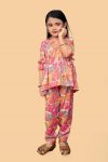 FASHIONABLE RAYON FOIL PRINT KID’S CO-ORD SET PARTY WEAR WHOLESALE PRICE ETHNIC GARMENT (2)