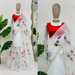 FASHIONABLE TABBY SILK DIGITAL PRINT WITH PEARL WORK SAREE WITH PLAIN UNSTITCHED BLOUSE PARTY WEAR WHOLESALE PRICE ETHNIC GARMENT (3)