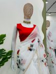 FASHIONABLE TABBY SILK DIGITAL PRINT WITH PEARL WORK SAREE WITH PLAIN UNSTITCHED BLOUSE PARTY WEAR WHOLESALE PRICE ETHNIC GARMENT (3)