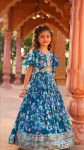 FESTIVE WEAR GEORGETTE DIGITAL PRINTED EMBROIDERY WORK KID’S LEHENGA CHOLI WITH DUPATTA PARTY WEAR WHOLESALE PRICE ETHNIC GARMENT (3)