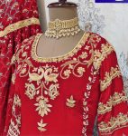 LATEST CHINON EMBROIDERY SEQUENCE MIRROR WORK TOP SHARARA WITH DUPATTA PARTY WEAR WHOLESALE PRICE ETHNIC GARMENT (13)